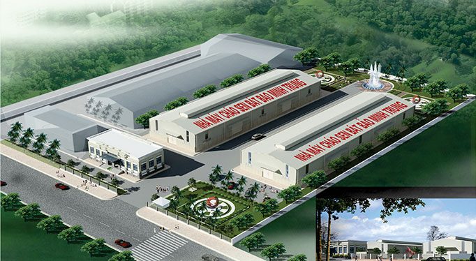 Phối cảnh Nhà máy Cháo Sen Bát Bảo Minh Trung